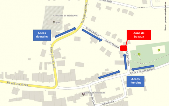 Mécleuves, rue des Tarreaux