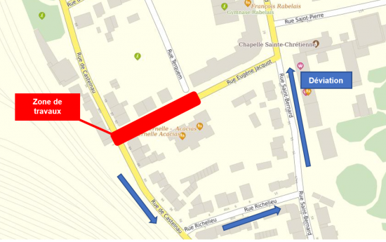 Travaux Metz rue Eugène Jacquot